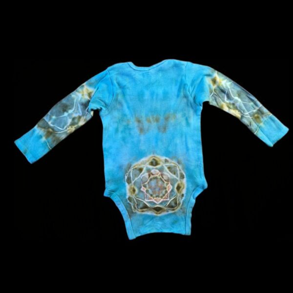24M Teal Long-Sleeve Onesie