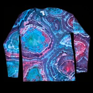 L Pink and Blue Geode, Long Sleeve