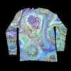 L rainbow fluorite looking geode long-sleeve