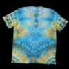 XL yellow and teal mandala tie-dye t-shirt
