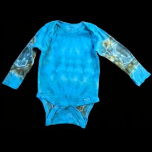 24M Teal Long-Sleeve Onesie