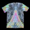 L blacked out rainbow mandala tie-dye t-shirt