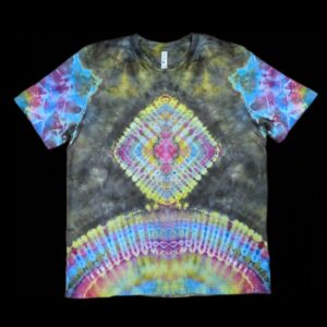 XL diamond rainbow mandala tie-dye t-shirt