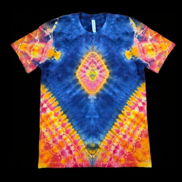 L diamond mandala tie-dye t-shirt