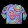 3XL rainbow geode tie-dye long sleeve t-shirt