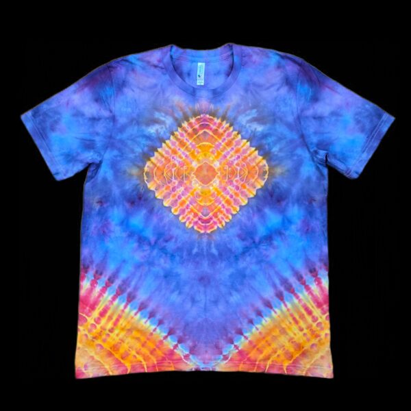 XL diamond mandala tie-dye t-shirt