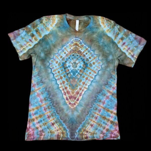 L diamond mandala tie-dye t-shirt