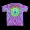 X-Large bright green mandala tie-dye t-shirt