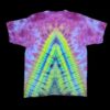X-Large bright green mandala tie-dye t-shirt