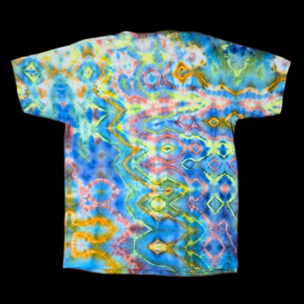 XL neon glitch tie dye tshirt
