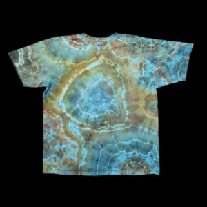 2XL natural geode tie-dye t-shirt