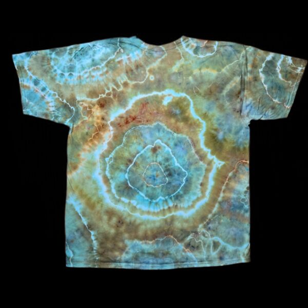 2XL natural geode tie-dye t-shirt
