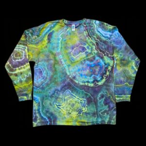 XLarge dark geode long-sleeve tie dye