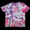 2XL Unisex Geode Tie-Dye T-Shirt, Pink Purple