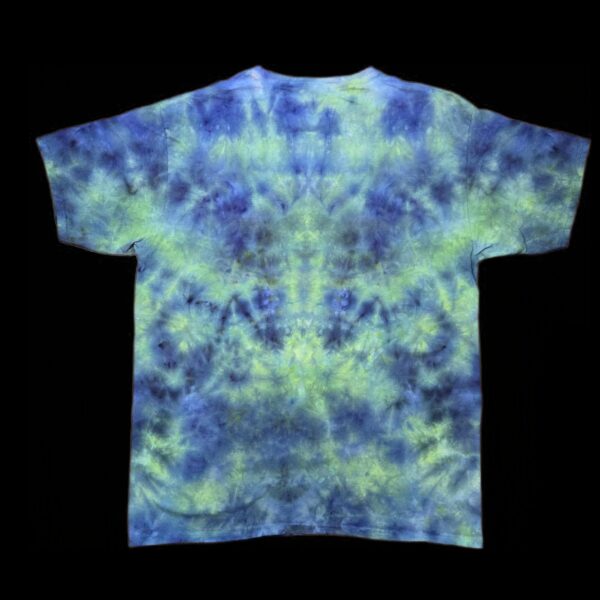 XL tie dye t-shirt, abstract mandala/totem design