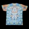 L abstract tie dye t-shirt, heavyweight cotton, unisex size large