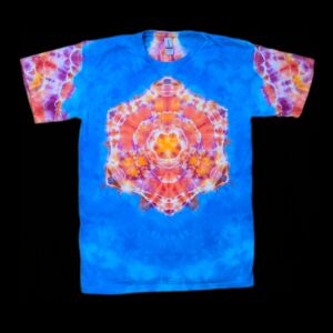 2XL mandala with spine tie dye t-shirt