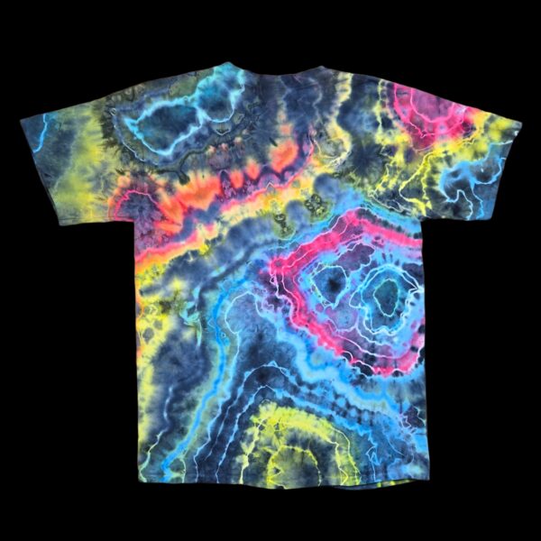 Large neon geode tie-dye t-shirt