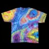 2XL rainbow geode tie dye shirt, unisex t-shirt