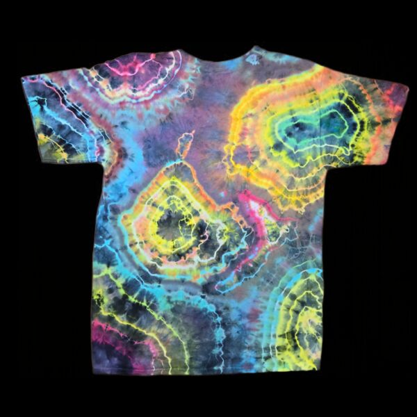 L blacked out rainbow geode, unisex large