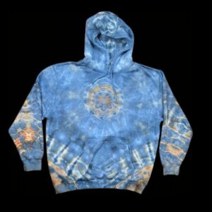 XL mandala/abstract tie dye hoodie, unisex hooded sweatshirt