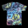 M blacked out mandala tie dye shirt, unisex medium