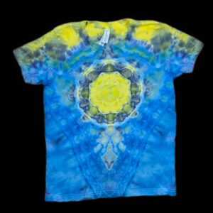 M blacked out geode, youth medium tie-dye t-shirt