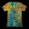 S reverse glitch tie dye t-shirt