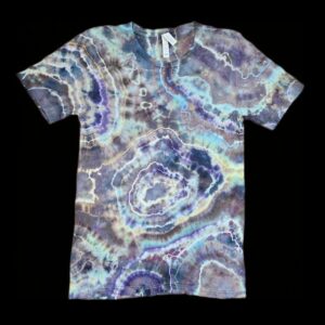 S vibrant crystal reverse geode tie dye t-shirt