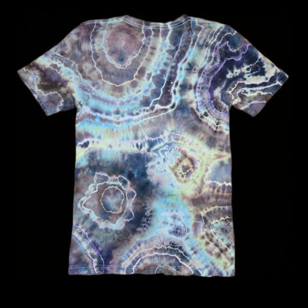 S vibrant crystal reverse geode tie dye t-shirt