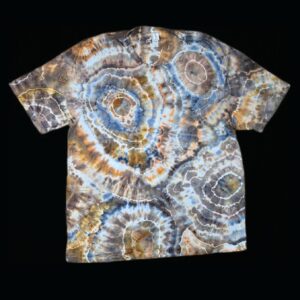 XL brown geode tie dye t-shirt, unisex extra large