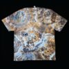XL brown geode tie dye t-shirt, unisex extra large
