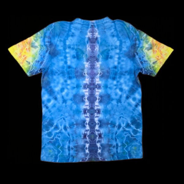 S sunflower mandala tie dye t-shirt, unisex small