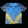 XL honeycomb V tie dye t-shirt, unisex extra large
