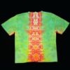3XL rasta V with spine tie dye t-shirt, unisex