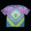 3XL diamond mandala tie dye t-shirt, unisex