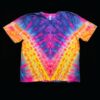 3XL sunset V tie dye t-shirt, unisex xxxl