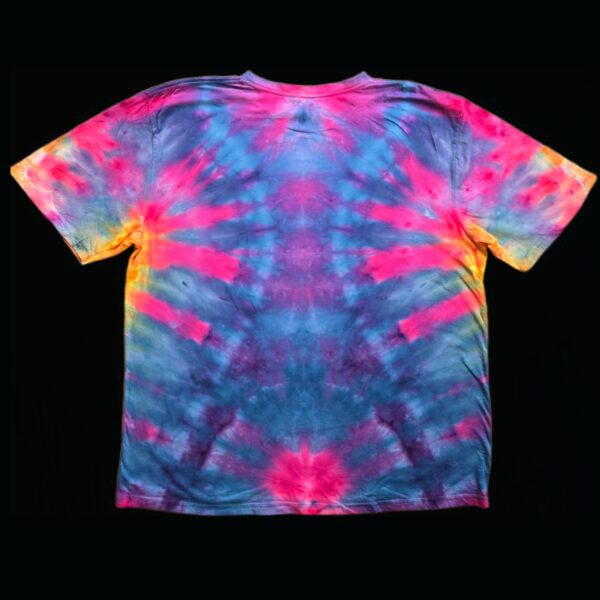 3XL sunset V tie dye t-shirt, unisex xxxl