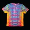 M abstract sunset tie dye t-shirt, medium unisex tie-dye