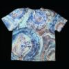 2XL blue green geode tie dye t-shirt, unisex XXL