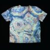 2XL blue green geode tie dye t-shirt, unisex XXL