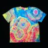 2XL rainbow geode tie dye t-shirt, unisex XXL