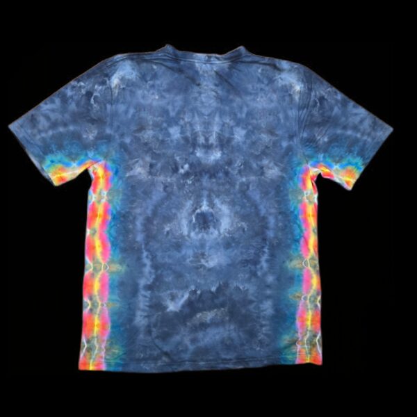 L rainbow mandala and sides tie dye t-shirt, unisex large