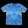 Large mushroom and rainbow tie dye t-shirt, unisex L