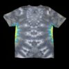 L green and blue mandala tie dye t-shirt, unisex large
