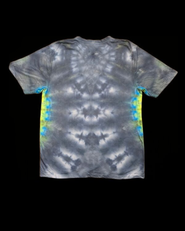 L green and blue mandala tie dye t-shirt, unisex large