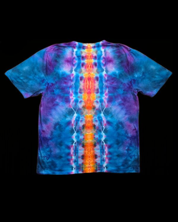 XL diamond mandala and spine tie dye t-shirt, unisex extra large tiedye