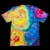 Large vibrant rainbow geode, unisex heavyweight tie dye t-shirt